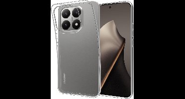 Just in Case hoesje geschikt voor Xiaomi 15T Hoesje Siliconen - Flexibele Case - Transparant