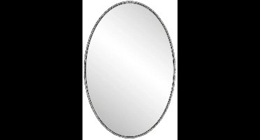 Ovale Wandspiegel – Muurspiegel – Badkamerspiegel – Slaapkamer Spiegel – Interieur Spiegel – Klassiek IJzeren Frame – Hoogwaardig Glas & MDF