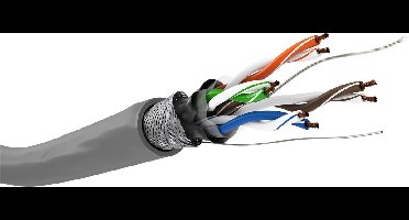 Wentronic 15014 - Netwerkkabel - RJ45 - 100 m - Grijs