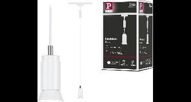 Paulmann 95624 URail Hanglamp Runa GU10 max. 10W dimbaar 230V Matzwart Railverlichtingssysteem - Lamp vrij te kiezen