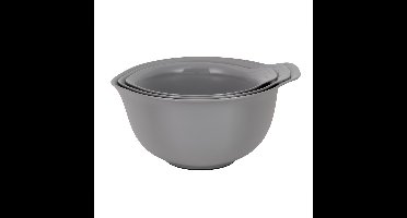 Beslagkommen, Set van 3 Stuks, Met Schenktuit, 2.4 L, 3.3 L, 4.3 L, Kunststof, Nestbaar, Grijs - KitchenAid