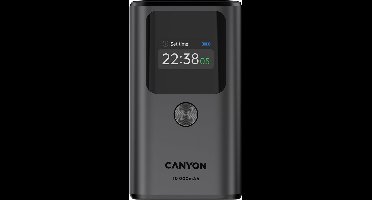 Canyon OnPower 130 - Powerbank - 10000 mAh - Snel Laden - TFT Display