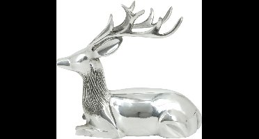 Lesli Living - Staand hert Hert - Grijs - 33x13x29cm