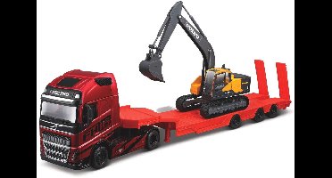 Bburago Volvo Fh16 - Modelauto - Schaal 1:43 - Rood/Zwart