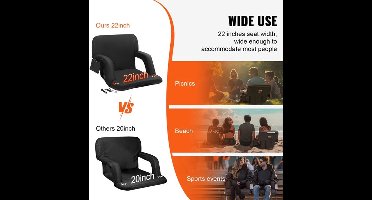 Stoelverwarming - Verwarmde Stoelen - Verwarmde Stoel - Draagbare Verwarmde Stoel - Verwarmde Gaming Stoel - Ligstoel - Verwarming op 3 niveaus - Opvouwbaar en Draagbaar