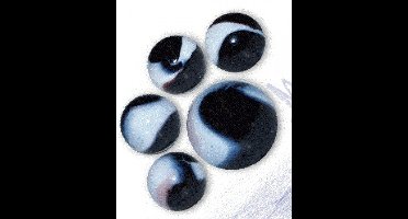 Knikker mix 20+1 in Display 20+1 A.l Kingdom