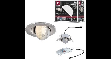 LED-inbouwlamp Zina IP65 5W / 8W 685lm / 0lm 230V dimbaar 2700 - 4000K Staal geborsteld