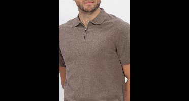 Dstrezzed Pettar Polo Polo's & T-shirts Heren - Polo shirt - Taupe - Maat M