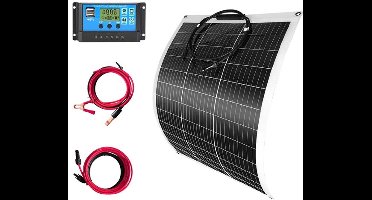 Zonnepanelen - Monokristallijne Zonnepaneel Kit - Flexibel - Zonne Energie - 100W - Waterdichte - voor Camping, RV & Off-grid Gebruik