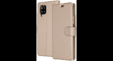Accezz Hoesje - Geschikt voor Samsung Galaxy A42 - Wallet Softcase Bookcase - Goud