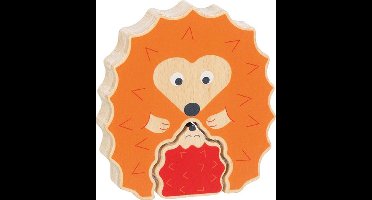 Puzzel: EGEL 10x2,1x11cm, stand-up puzzel, 2-delig, hout, 1+