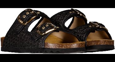 Scholl - Zwart Scholl Footwear Noelle Raflea Slippers Zwart F32367