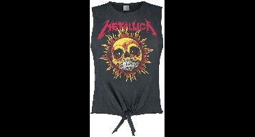 Metallica Amplified Collection - Neon Sun Dames Top - houtskool - XL