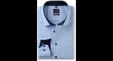 lichtblauw Olymp Big&Tall overhemd Comfort Fit