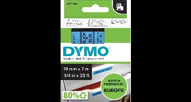 Laminated Tape for Labelling Machines Dymo D1 45806 LabelManager™ Black Blue 19 mm (5 Units)