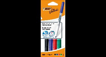 Whiteboardmarker bic 1744 rond m assorti | 6 stuks