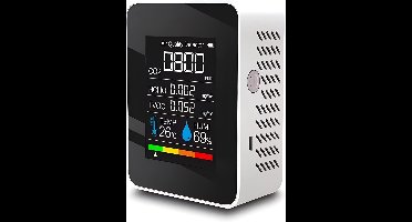 Fijnstofmeter - Luchtkwaliteitsmeter Voor Binnen - Co2 Meter - Wit