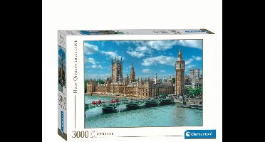 Clementoni - Puzzel - 3000 Stukjes - Houses of Parliament - Puzzel Voor Volwassenen - High Quality Collection