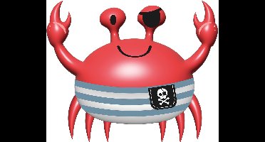 Folieballon - Vorm - Krab - 93 x 75 cm