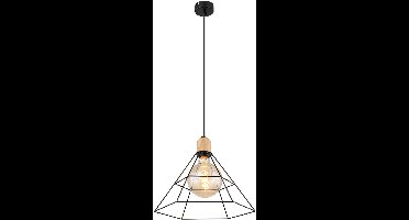 Globo - hanglamp - Helene - zwart - metaal - Ø 35cm - E27 - 15662H