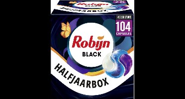 Robijn Wascapsules 3-in1 Black Velvet - 26 x 4 Stuks - Voordeelverpakking