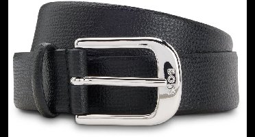 BOSS Leren Riem Anna 3 cm Belt W85 Black Zwart