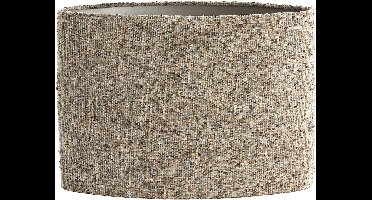 Light&living Kap ovaal recht smal 45-21-32 cm OSIRE grijs-bruin
