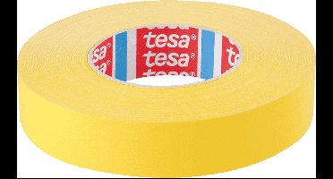 Tesa 4651 textieltape - 50 meter per rol - geel breedte 15 mm