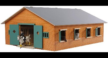 Kids Globe Paardenstal met 7 boxen, 1:24