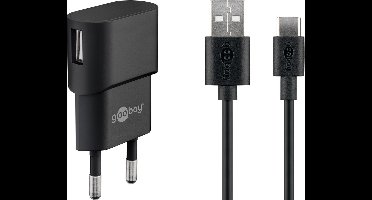 Goobay 45298 oplader voor mobiele apparatuur Universeel Zwart AC Binnen