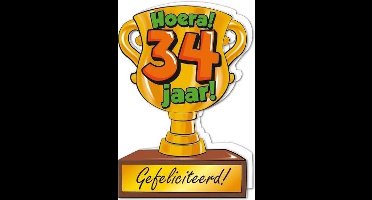 Trofee kaart - 34 jaar