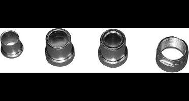 Elite Thru-axle-adapter Voor Roltrainer 135 X 10/12 Mm Zilver