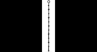 Lange Anaalketting 105 cm - Zwart
