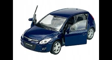 Welly Hyundai i30 Blauw Metaal Modelauto 1:34 Nieuw