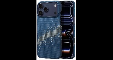 PITAKA Ultra-Slim Case - Hoesje Geschikt voor Apple iPhone 17 Pro Max - Compatibel met MagSafe - 600D Aramidevezel Back Cover - Ultra Dun - Milky Way