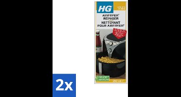 2 x HG Airfryer Reiniger 250 ml - Airfryer Reiniger - Vet Verwijderen - Airfryer Schoonmaken - Airfryer Onderhoud - HG Airfryer Reiniger
