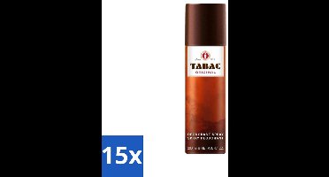 15 x Tabac Original - Deodorant Spray - Anti-transpirant - 200 ml - Tabac Original - Deodorant Spray - Anti-transpirant - Zweetvermindering - Mannelijke Geur