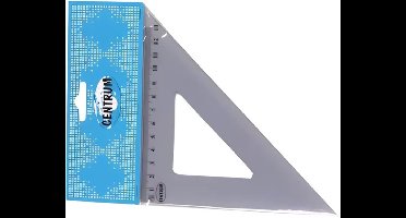 Centrum Tekendriehoek - 45 graden - kunststof - L13 cm - school/kantoorartikelen