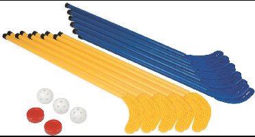 Megaform floor hockey set voor kinderen en tieners - indoor sportplezier.