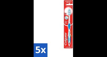 5 x Colgate - Tandenborstel - Classic Deep Clean Medium - 1 Tandenborstel - Tandenborstel - Mondgezondheid - Tandenborstel Reiniging - Tandplak Verwijderen - Etensresten Verwijderen