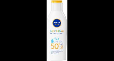 NIVEA Sun Babies & Kids Sensitive Protect Zonnebrand SPF 50+ - 3 x 200 ml - Voordeelverpakking