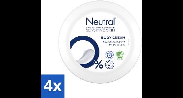4 x Neutral Bodycrème Parfumvrije 250 ml - Gevoelige Huid - Body Cream - 0% Parfum - 0% Kleurstof - Hydraterende Crème
