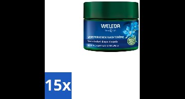 15 x WELEDA - Nachtcrème Versterkend - Blauwe Gentiaan & Edelweiss - 40 ml - Nachtcrème - Huidversterkend - Collageengehalte - Huidcontouren - Huidverzorging