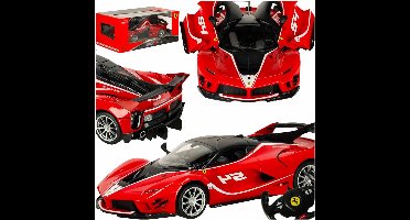Rastar - Ferrari FXX 1:14 RC Auto – Bestuurbare Auto - Realistische Radiografisch Bestuurbare Raceauto met Luxe Design en Snelle Besturing – Authentieke Details en Sportieve Uitvoering – Perfect voor Verzamelaars – Met Ebook