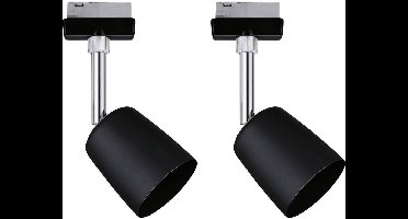 Paulmann 41303 230V-railsysteem set URail GU10 10 W LED Zwart (mat), Chroom