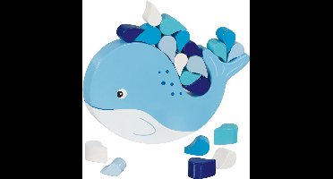 Evenwichtsspel: BALANCERENDE WALVIS 16x15x2,5cm, 21-delig, hout, 4+