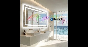 LED-Badkamerspiegel – Spiegel Met Verlichting – Badkamer Spiegel – Led Spiegel – Bluetooth Speaker – Anti-Condens – Dimbaar Licht - 48x24inch