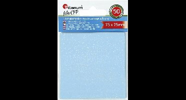 Titanum vaste Notitieblokjes PP Blauw 75x75mm - 50 Vel