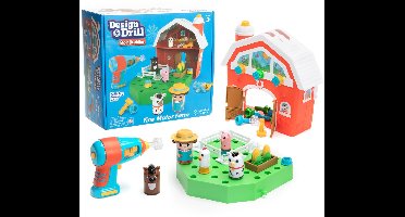 Learning Resources educatief speelgoed Design & Drill Bolt Buddies Barn boerderij.