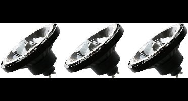 Spectrum GU10 LED Spot AR111 - 10 Watt - 230V - 1000 Lumen - 3000K Warm wit - Gezellig licht - Energiezuinig - 3 stuks